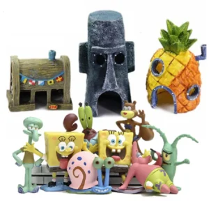 Mini Aquarium Fish Tank Ornaments Cartoon Pineapple House for Fish Tank Aquarium Decoration Aquarium Home Accessories