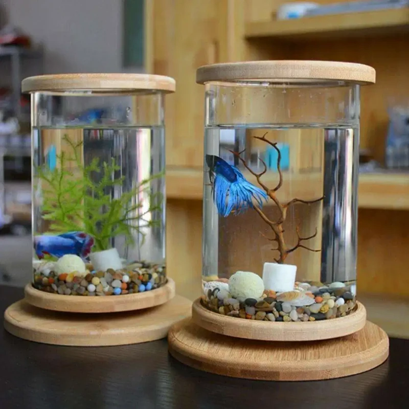 Mini Base for Ecological Bottle Rotating Decorative Aquarium and Accessories Glass Tank Fish Tank