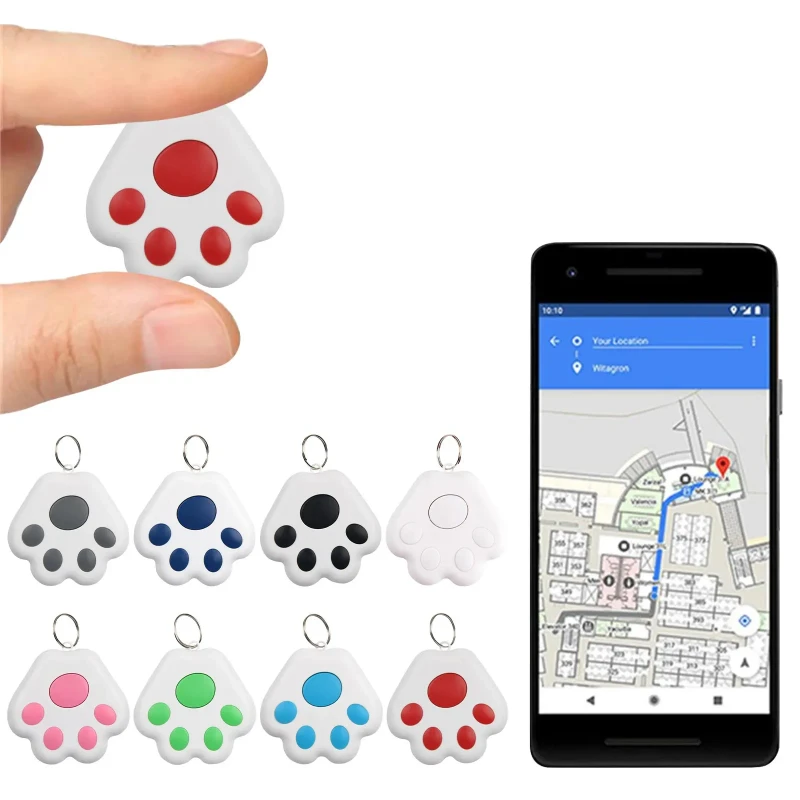 Mini Bluetooth Pet Tracker Anti-Loss Device for Pet Dogs and Cats with GPS Technology