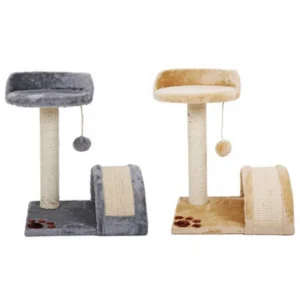 Mini Cat Tree Cat Climbing Stand with Plush Perch and Toys Cat Tower with Cave and Scratching Posts