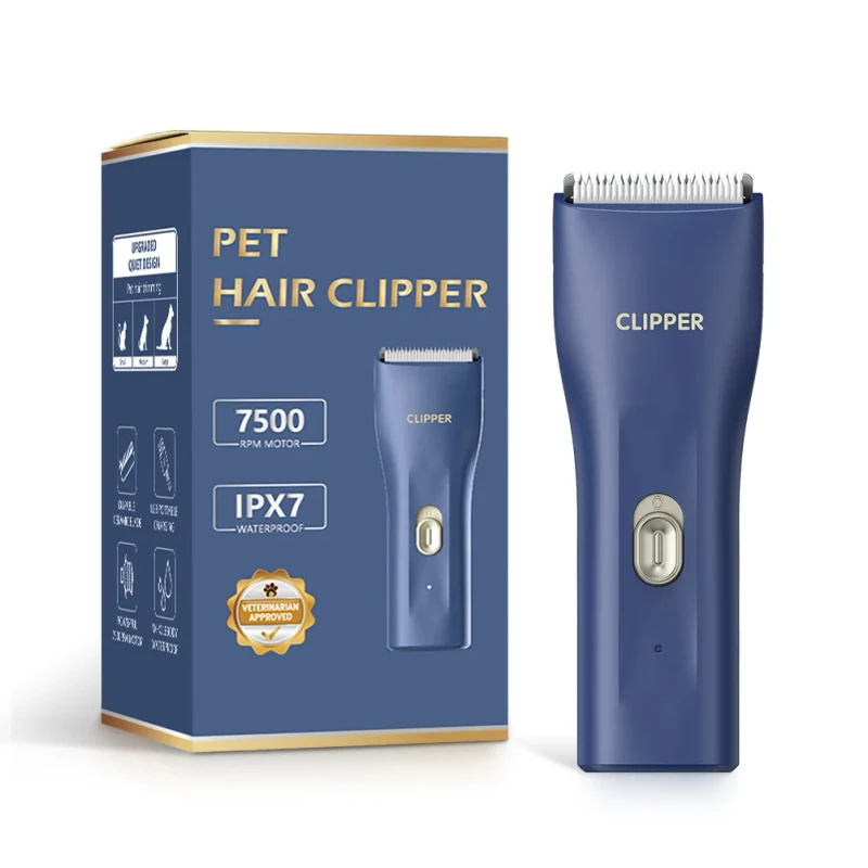 Mini Electric Pet Hair Trimmer Low Noise Waterproof Dog Cat Grooming Shaver Pet Hair Cutting Clipper Supplies