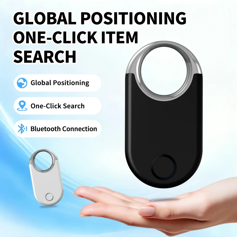 Mini GPS Tracker for Kids Pets Bags Portable Locator Tag with Bluetooth Tracking Anti-Lost Finder Device