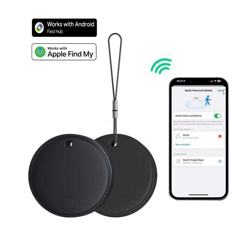 Mini GPS Tracker for Pet Kids Elderly Compatible with Apple Find My and Android 4G Real Time Global Locator OEM