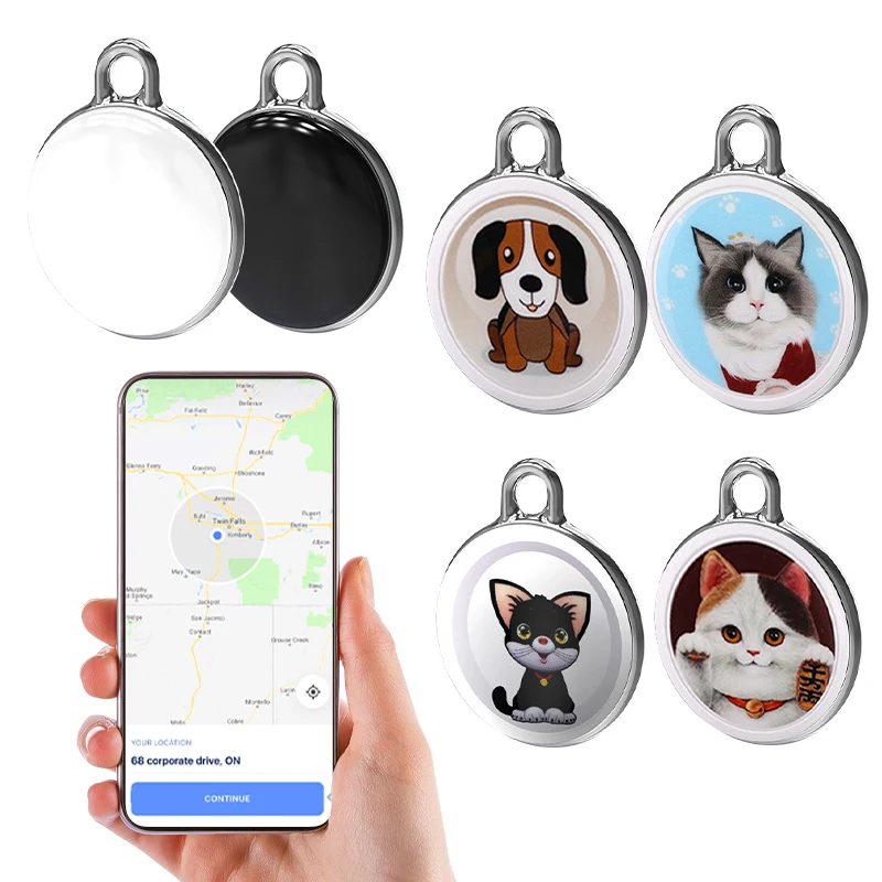 Mini LBS Tracker Findmy Pet GPS Tracker Device Remote Control Anti Lost Waterproof Locator for Pet Dog Cat Kids
