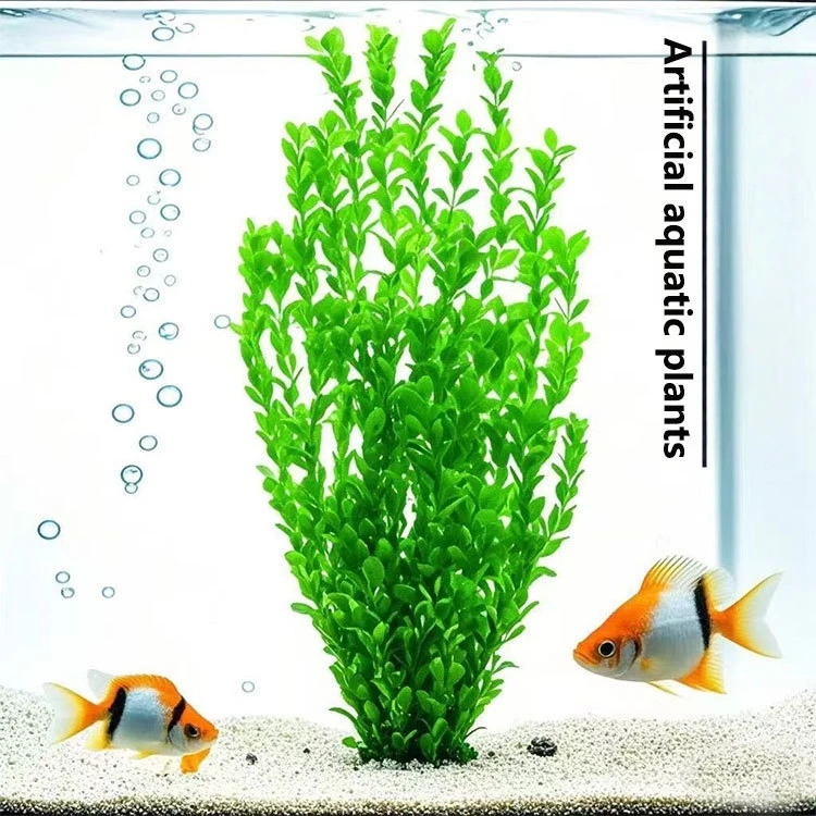Mini Luxury Artificial Plastic Aquarium Plants Living Room and Desktop Fish Tank Decor Accessories