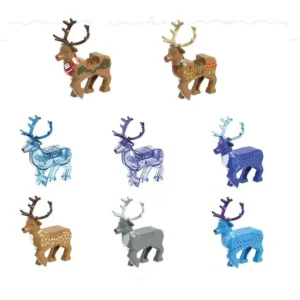 Mini Milu Deer Building Blocks Animal Mount ABS Plastic Assembly Bricks Kids Educational Toy Gift for Boys Girls
