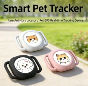Mini Pet GPS Tracker Rechargeable Pet GPS Tracker for Dog and Cat Pet Real Time Positioning Collar Portable Anti Lost Tracker