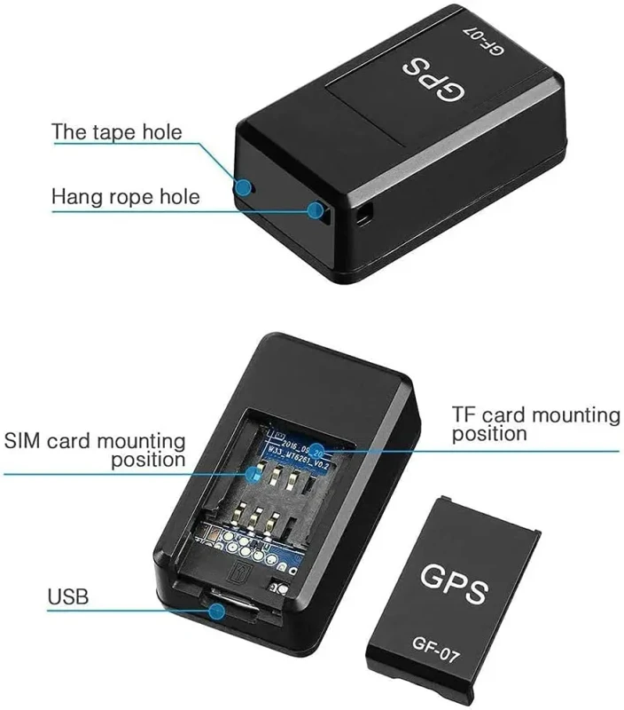 Mini Plastic GSM GPS Pet Tracker for Cats and Dogs with Real Time Tracking and 20+ Hours Battery Life