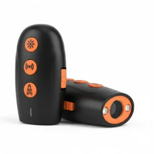 Mini Portable Handheld Ultrasonic Plastic Dog Repellent Dog Trainer Barking Stopper Burst Flashproof Dog Barking Outdoor