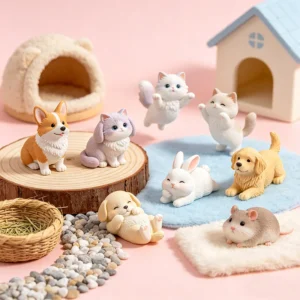 Mini Resin Micro Landscape Animals DIY Accessories for Terrarium and Potted Plant Decoration