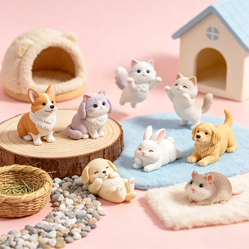 Mini Resin Micro Landscape Animals DIY Accessories for Terrarium and Potted Plant Decoration