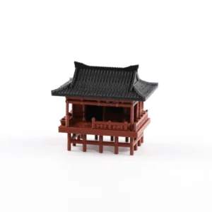 Mini Zen Aquarium Ornament Micro Landscape Sand Table Decoration Retro House Gazebo Small Statue Hot