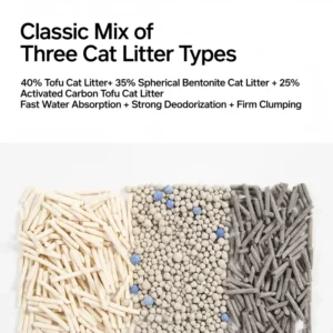 Mixed Cat Litter Dust Free Fast Absorption Deodorizing Custom Logo Cat Litter