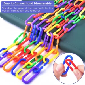 Mixed Color Plastic C-Links Standard for Pets Counting Game Chain