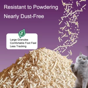 Mixed Plant Based Cat Litter Eco friendly Dust free Non toxic Safe Extra Odor Control Biodegradable Fast Clumping Flushable Sand