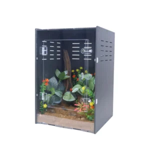 Modern 16x16x24 Inch Arboreal Acrylic Simple Solid Breathable Gecko Terrarium Easy Clean Enclosure for Pets Box