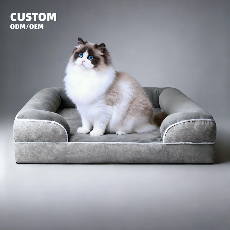 Modern Cat Bed Cave and Dog Sofa Bed Medium Large Size Detachable Washable All Season Waterproof Pet Bed