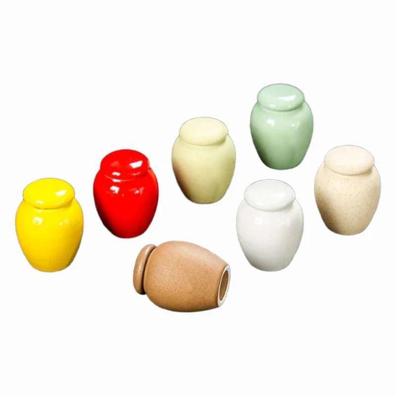 Modern Ceramic Pet Urn for Cat and Dog Ashes Powder Commemorative Box Tin for Storing Hair and Beard Pet Supplies