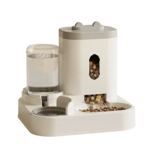 Modern Eco Friendly Smart Portable Automatic Pet Food Feeders Large Capacity Water Dispenser Dog Cat Bowls Dry Wet Separation