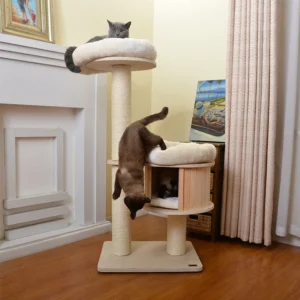 Modern Luxurious Cat Tree Cat Scratcher Tree Tower Condo