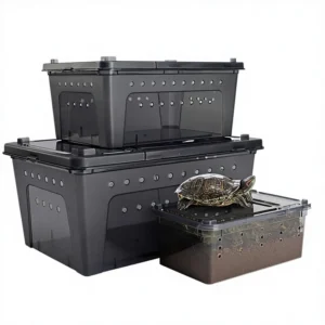 Modern Luxury Resin Reptile Growth Breeding Housing Kit with Foldable Design Tracking Feature Reusable Enclosure