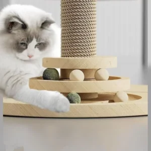 Modern Luxury Sisal Cat Scratching Board Climbing Rack 2 Level Vertical Cat Toy Pet Supplies Cat Tree