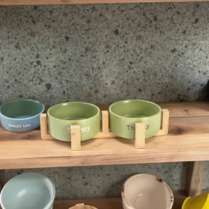 Modern Luxury Style Ceramic Pet Bowl Eco Friendly Slow Feeders for Dogs for Pet Food and Water