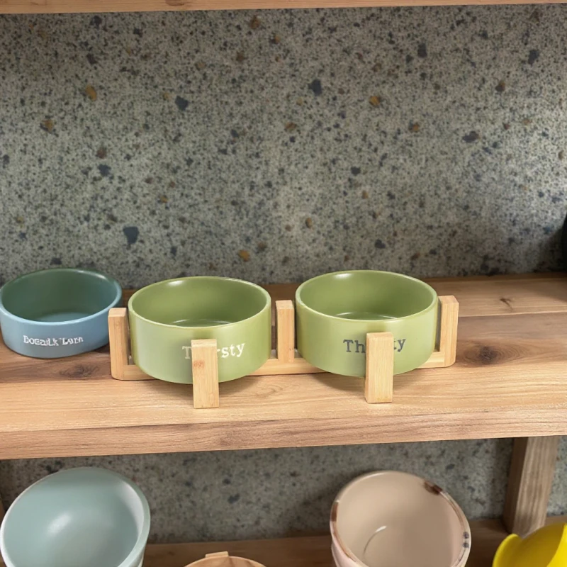 Modern Luxury Style Ceramic Pet Bowl Eco Friendly Slow Feeders for Dogs for Pet Food and Water