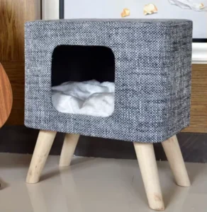 Modern Medium Size Eco Friendly Cat Tree House Wood Pet Furniture for Cats Climbing