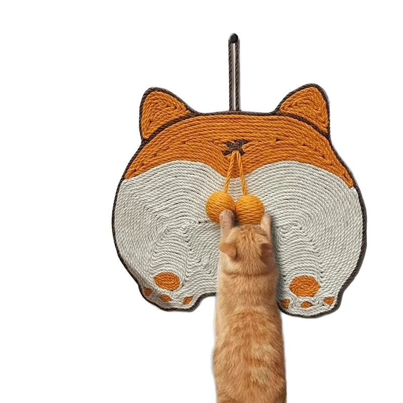 Modern Multi Functional Vertical Wall Claw Grinder Eco friendly Wear Resistant Sisal Pad Cat Scratch Board Cat Trees Scratcher