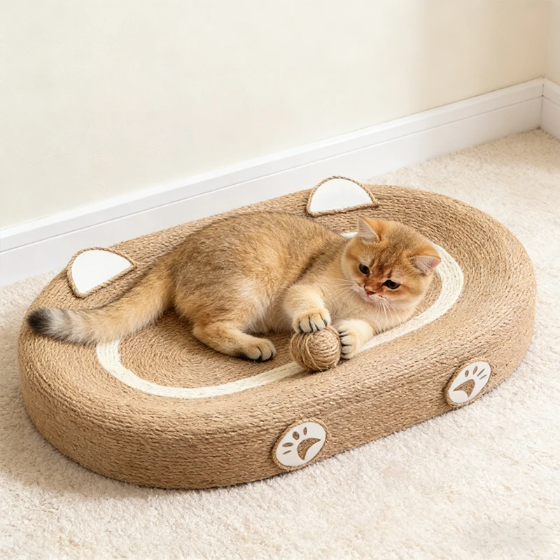 Modern Natural Sisal Cat Scratching Board Cat Tower Tree Nest Eco Friendly Durable Anti Slip Wear Resistant Does Not Shed Crumbs