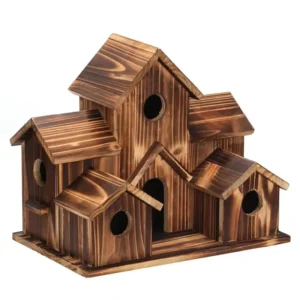 Modern Natural Wooden Bird House Nest Cage Accessories for Pets Premium Living Room Pet Furniture