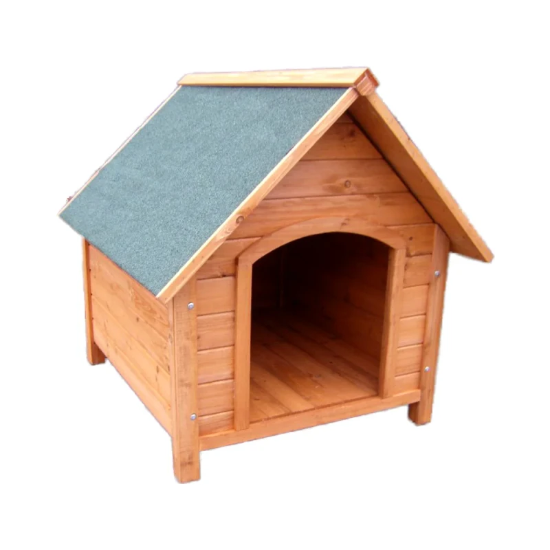 Modern Outdoor Wooden Apex Roof Pet Dog House Kennel for Garden Sets Parks Farmhouses Villas
