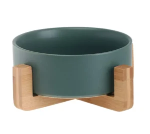 Modern Pet Feeder and Bowl Set Eco Friendly Elevated Weighted Food Water Feeder for Cats Cute Design