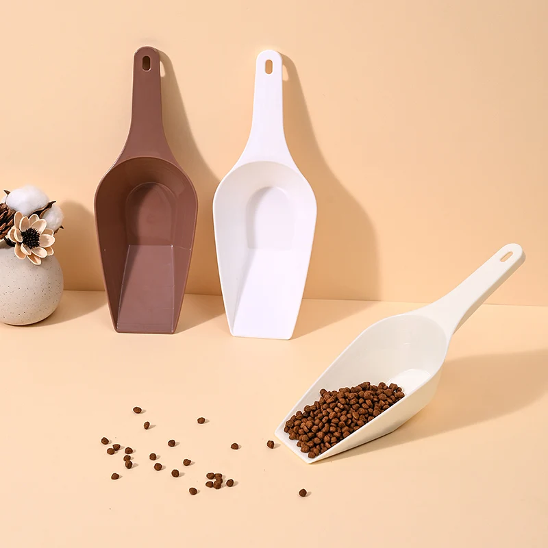 Modern Plastic Pet Bowls & Feeders with Scoop Factory Price Measuring Lines for Puppy and Cat Dog Food