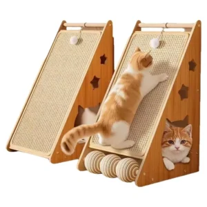 Modern Sisal Cat Scratching Board Vertical Wear Resistant Claw Pad Grinding Cat Tree Scratcher Cat Toy Carton Packed