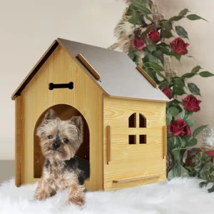 Modern Solid Large Outside Cat Dog Pet Houses Cage Furniture Wood Bed