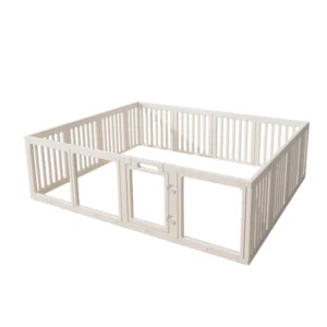 Modern Solid Plastic Adjustable Dog Fence Playpen Cage for Small & Medium Dogs and Cats Safe Indoor Use