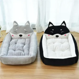 Modern Square Solid Cartoon Dog and Cat Nest Pet Cage