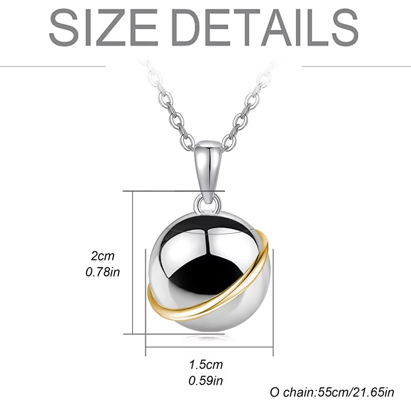 Modern Stainless Steel Waterproof Durable Eco Friendly Ball Shaped Cremation Jewelry Urn Pet Cat Dog Ashes Memorial Necklace