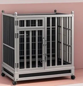 Modern Style Breathable Powder Coated Metal Iron Durable Dog Cage with Easy Assembly for Home Use