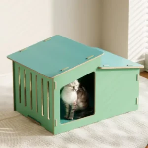 Modern Style Outdoor Pet Cage Assembled Wooden Dog House for Pets for Living Room Use