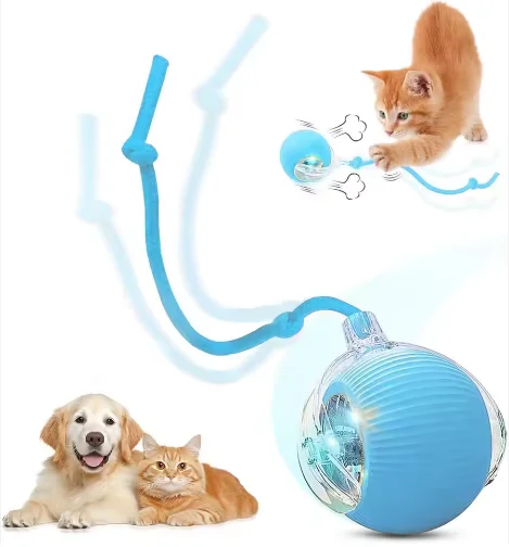 Modern Style Speedy Tail Interactive Pet Toy Eco-Friendly Plastic Squeak for Dogs and Cats Smart Balls