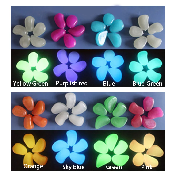 Modern Super Bright Fluorescent Resin Artificial Luminous Stones Fish Tank Aquarium Landscape Luminous Stones