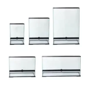 Modern Tropical Rainforest Rectangular Glass Tank Aquarium Accessory Durable Eco Friendly Reusable Solid Horned Reptiles