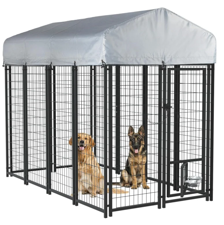Modular Outdoor Cages Metal Welded Mesh Pet House Large Medium Pet Animal Kennels Factory Supplier