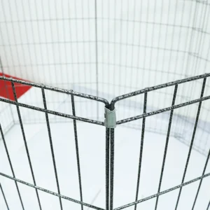 Modular Steel Pet Bed & Dog Cage Enclosure with Free Combinable Design for Indoor Use
