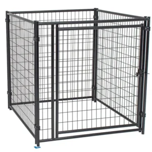 Modular Welded Mesh Dog Kennel Large Outdoor Metal Dog Crate Playpen Heavy Duty Pet Cage House with Secure Lock Door Anti Rust