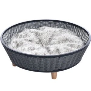Morden Style Artificial Rattan Pet Furniture, Fashion Indoor Pet Bed Dog Bed House
