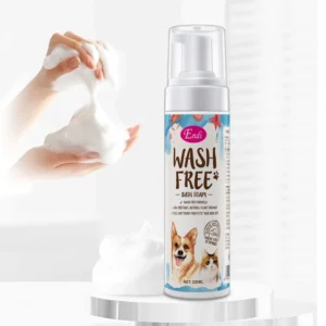 Mu Si Universal Pet Shower Gel Shampoo Free OEM Rubber Pet Brush Dog Bath Cleaning Foam Features Plastic Cats Grooming